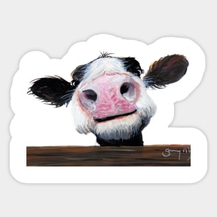 Nosey Cow ' Hey! How's It Goin'? ' Sticker